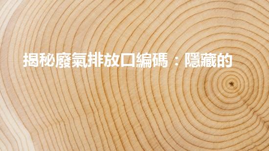 揭秘廢氣排放口編碼：隱藏的環(huán)境污染之謎！